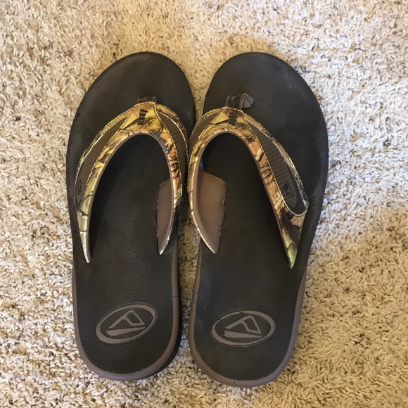 reef camo flip flops